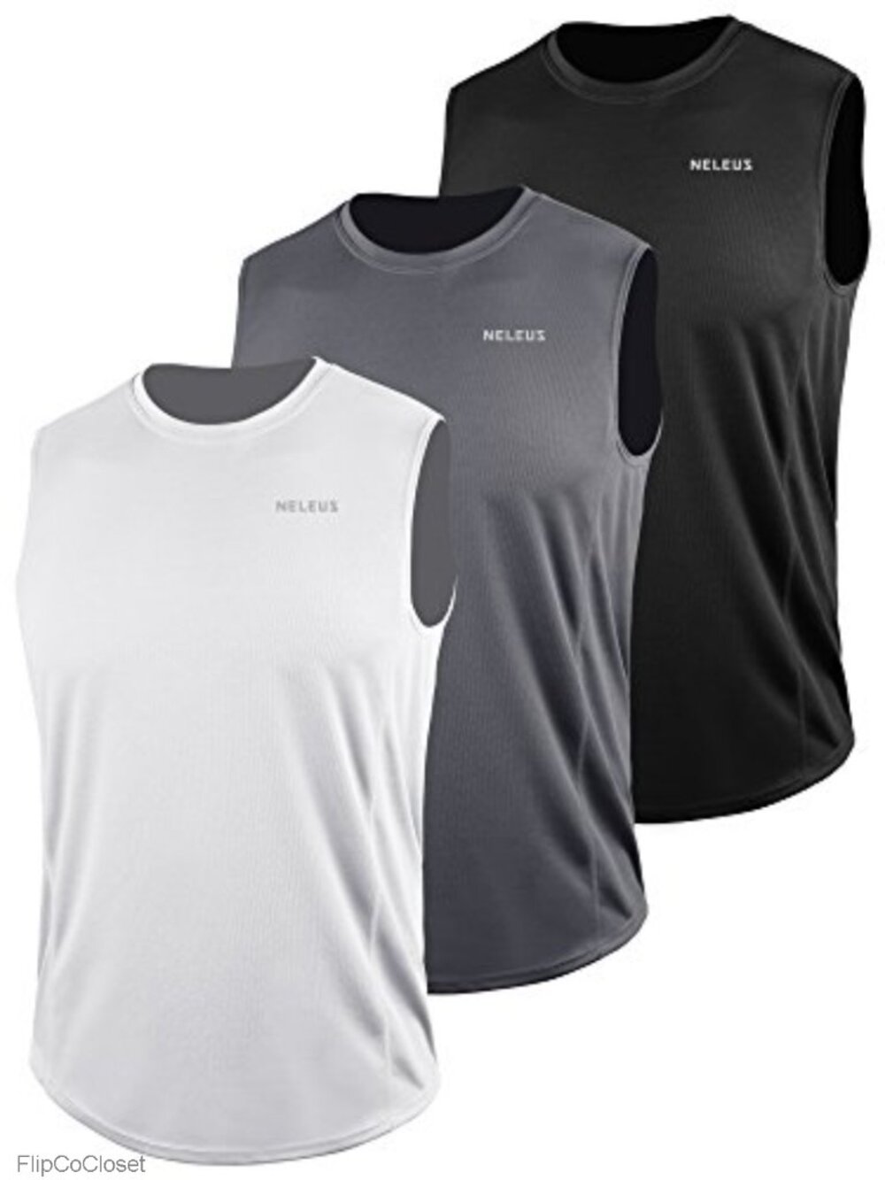 Men's Dry Fit Workout Running Muscle Tank Top Sleeveless Gym Athletic T Back